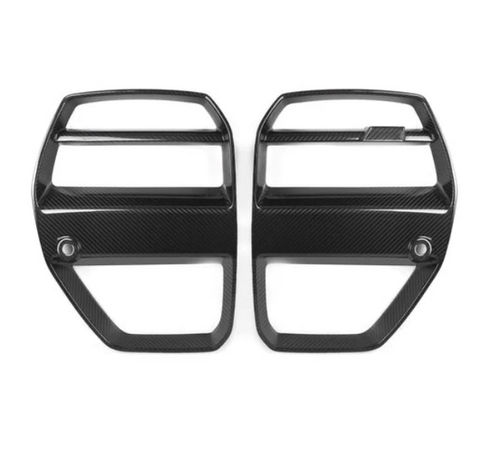 V1 Dry Carbon Fiber Front Grille With ACC (BMW G80/G82 M3/M4)
