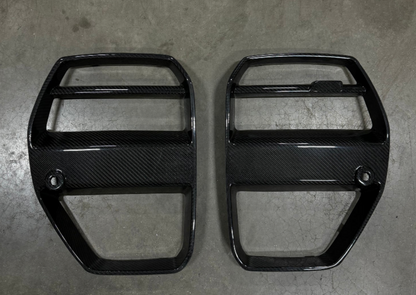 V1 Dry Carbon Fiber Front Grille With ACC (BMW G80/G82 M3/M4)