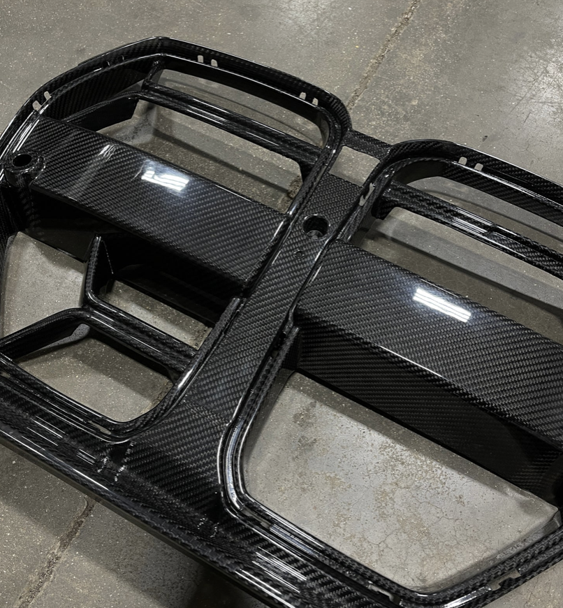 CSL Style Dry Carbon Fiber Front Grille With ACC (BMW G80/G82/G83 M3/M4)
