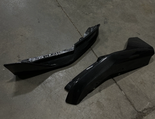 M-Performance Style Dry Carbon Fiber Rear Splitters (BMW G80 M3)