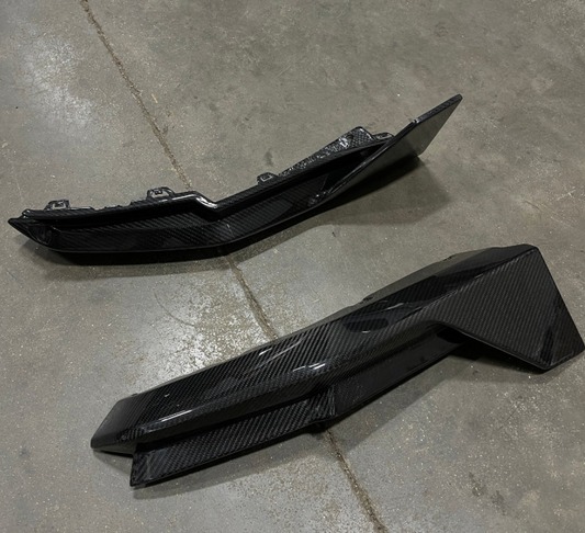 M-Performance Style Dry Carbon Fiber Rear Splitters (BMW G82 M4)