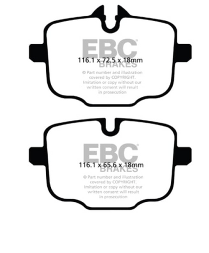 EBC 2021+ BMW M3/M4 (G80/G82/G83) Yellowstuff Rear Brake Pads
