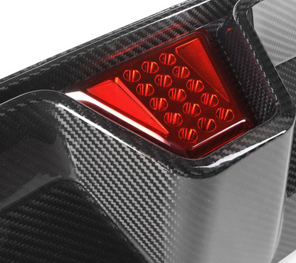 F90 M5 CS Style LED Carbon Fiber Rear Diffuser - F90 M5 Pre LCI