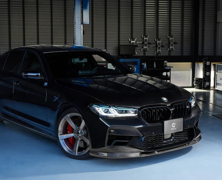 BMW F90 M5 3D Style Carbon Fiber Front Lip - F90 M5 LCI