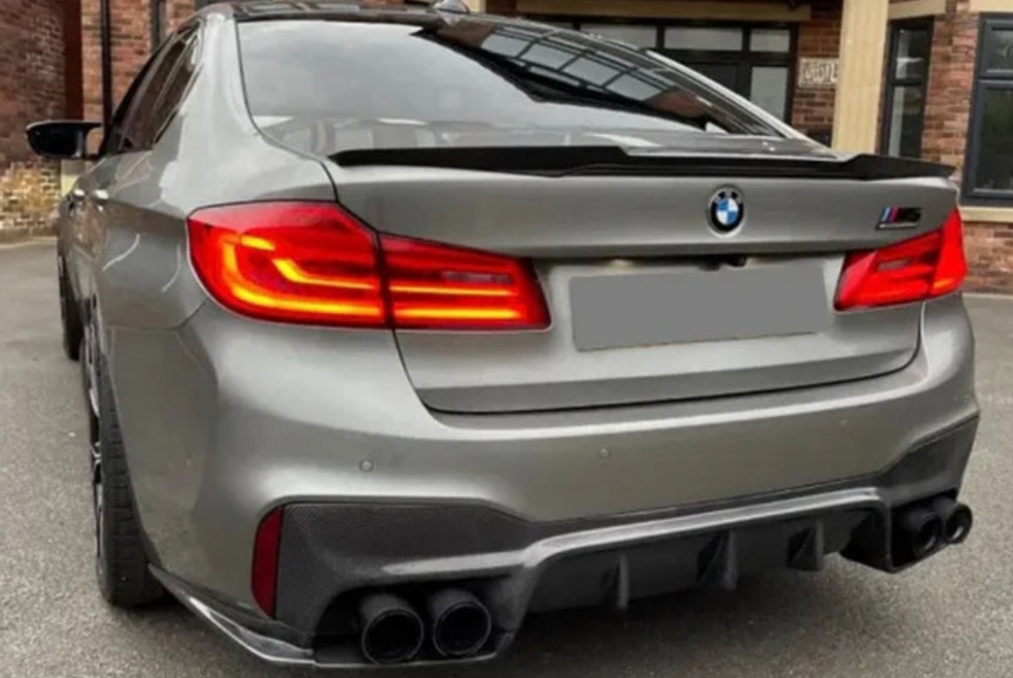 BMW F90 M5 3D Style Carbon Fiber Rear Diffuser - F90 M5
