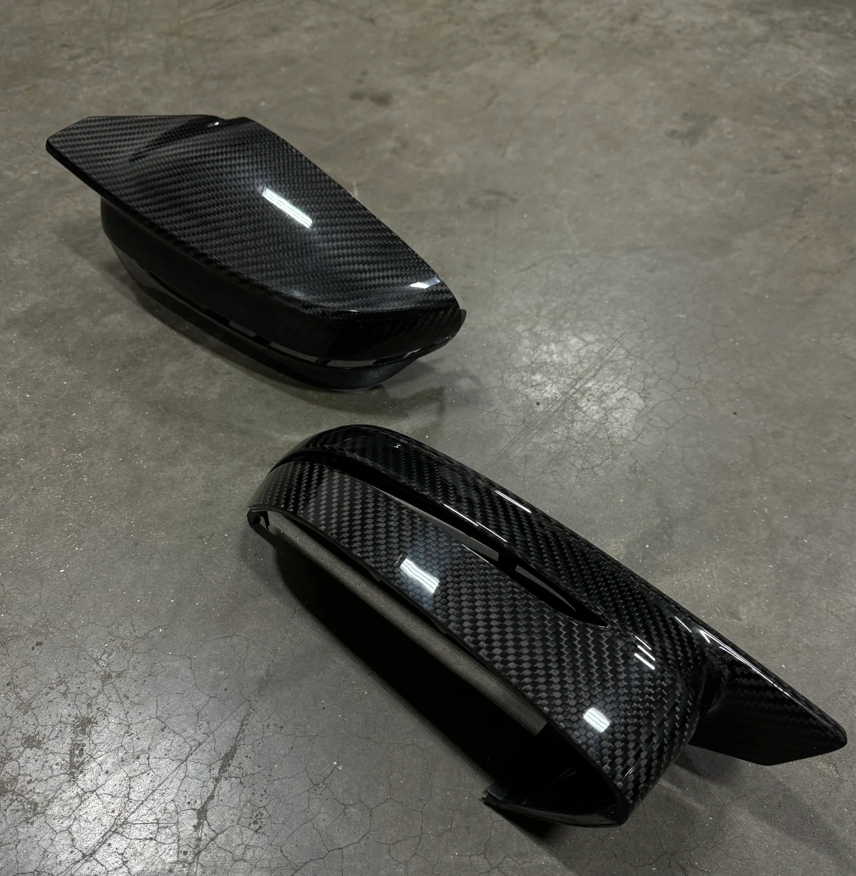G2X Carbon Fiber M Style Mirror Cover Replacement Set - BMW G20 330i M340i 3-Series G22 430i M440i G42 230i M240i 2-Series)