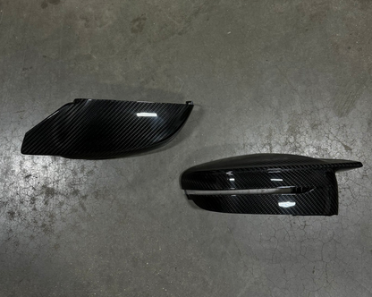 G2X Carbon Fiber M Style Mirror Cover Replacement Set - BMW G20 330i M340i 3-Series G22 430i M440i G42 230i M240i 2-Series)