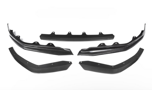 BMW 330i M340i Dry Carbon Fiber 5pc M-Performance Style Front Lip (G20 3-Series Pre-LCI)