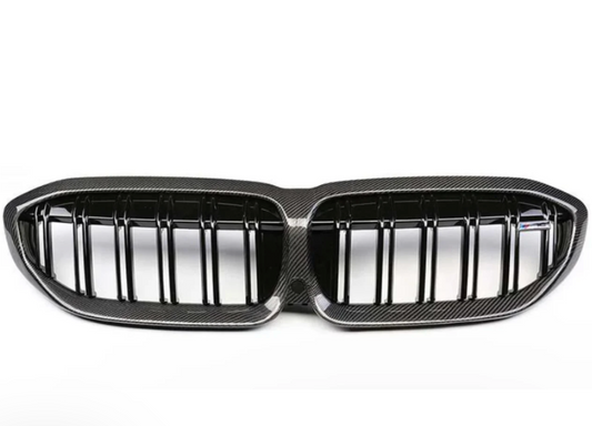BMW G20 330i M340i Carbon Fiber Front Grille Dual Slat (BMW 3 Series PRE-LCI)