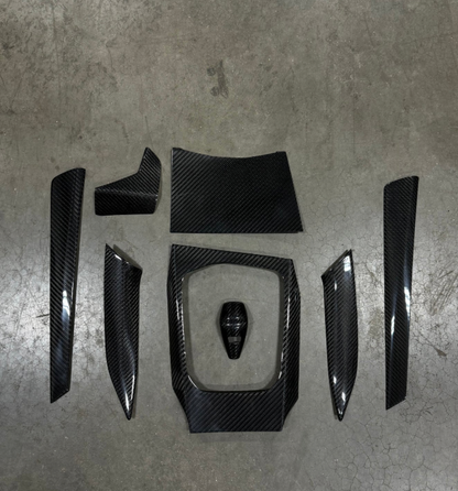 BMW 330i M340i Dry Carbon Fiber Interior Trim Kit Stick On Type PRE-LCI (BMW G20)