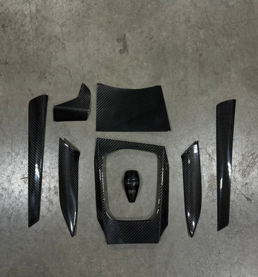 BMW 330i M340i Dry Carbon Fiber Interior Trim Kit Stick On Type PRE-LCI (BMW G20)