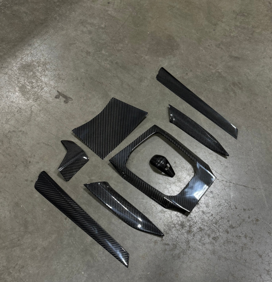 BMW 330i M340i Dry Carbon Fiber Interior Trim Kit Stick On Type PRE-LCI (BMW G20)