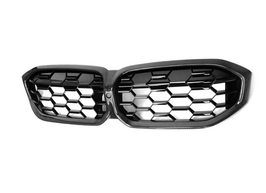 BMW G20 330I M340I Dry Carbon Fiber Diamond Front Grilles (BMW 3-Series G20/G21/G28 LCI)