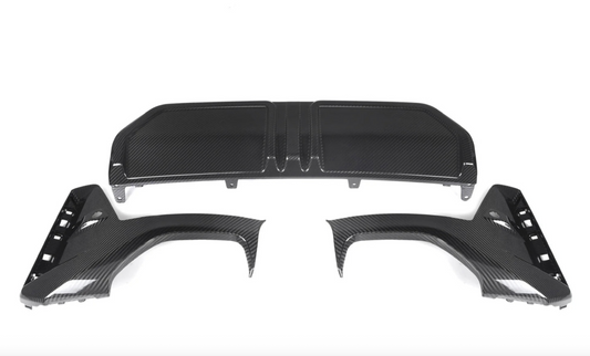 BMW G20 330I M340I LCI M Performance Style Carbon Fiber Rear Diffuser - G20 3-Series LCI 2023+