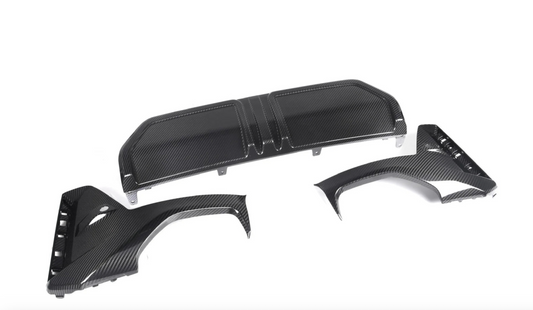 BMW G20 330I M340I LCI M Performance Style Carbon Fiber Rear Diffuser - G20 3-Series LCI 2023+
