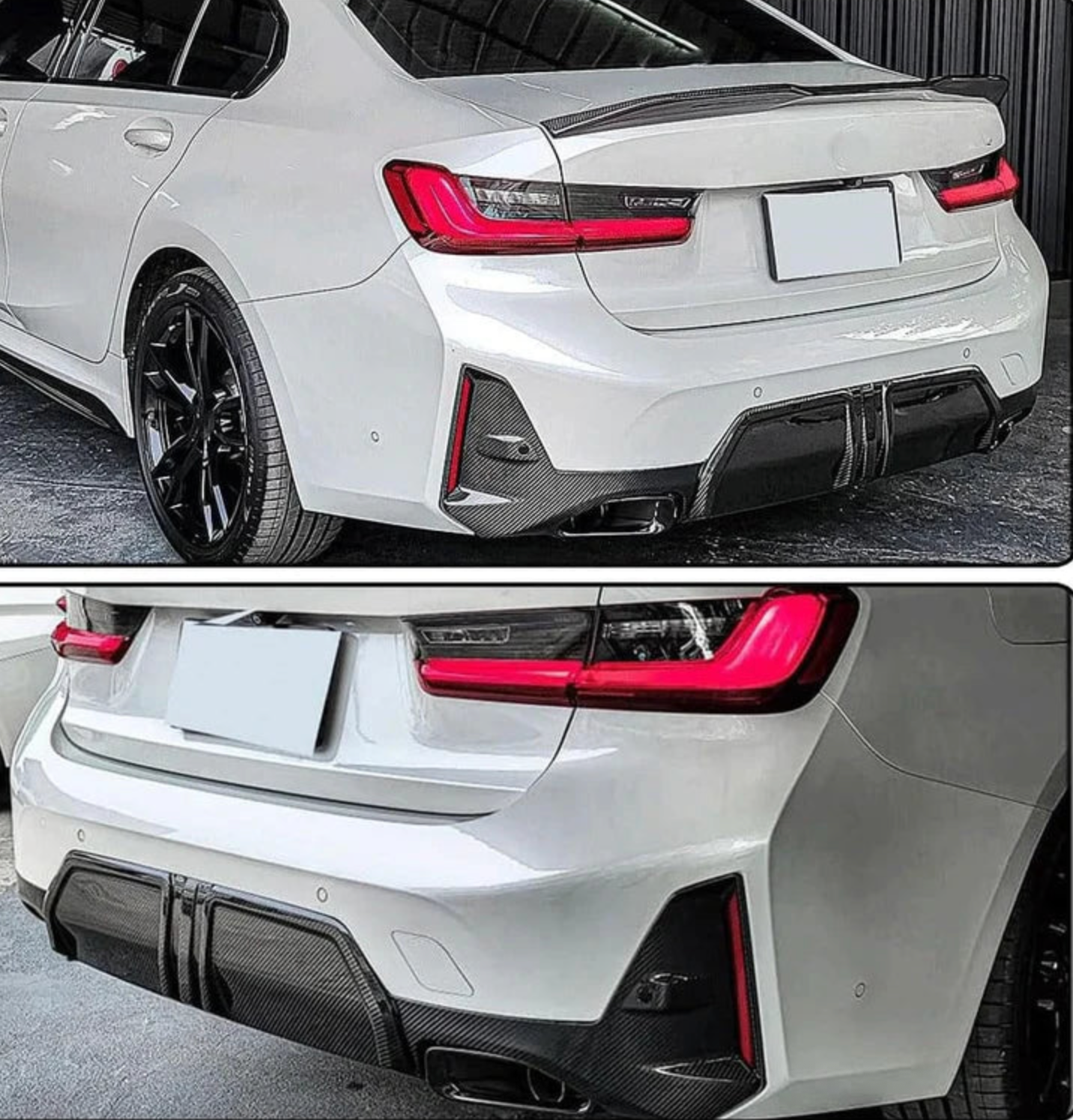 BMW G20 330i M340i Carbon Fiber Middle Diffuser - G20 3-Series LCI