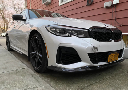 BMW G20 330I M340I 3D Style Carbon Fiber Front Lip - G20 3-Series PRE LCI