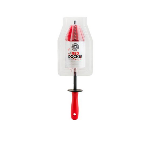 Chemical Guys Little Red Rocket Detailing Brush | Deep-Cleaning Soft Wheel & Rim Brush