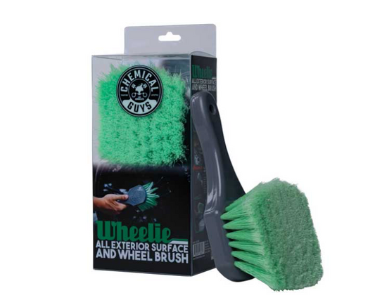 Wheel & Tire Brush | Heavy-Duty Cleaning for Wheels, Tires & Rubber Trim