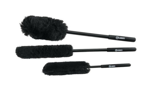 Extended Reach Wheel Gerbils Wheel & Rim Brush Set (3 Brushes) | Precision Cleaning for Hard-to-Reach Wheel Areas