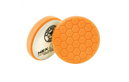 5.5" Hex-Logic Orange Medium-Heavy Cut Pads (5-Pack) | Scratch & Swirl Remover Polishing Pads