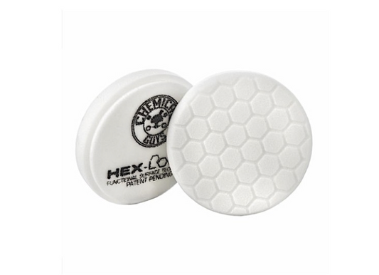 5.5" Hex-Logic White Medium-Light Polishing Pad | Finishing & Gloss Enhancement Foam Pad