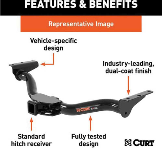 Class III Receiver/Tow Hitch | 2023-2025+ Nissan Ariya | 2,000 lb Towing Capacity | 2" Receiver | EV-Compatible Design