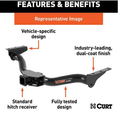 Class III Receiver/Tow Hitch | 2024-2025 Toyota Grand Highlander | 5,000 lb Towing Capacity | 2" Receiver | Factory-Style Fit