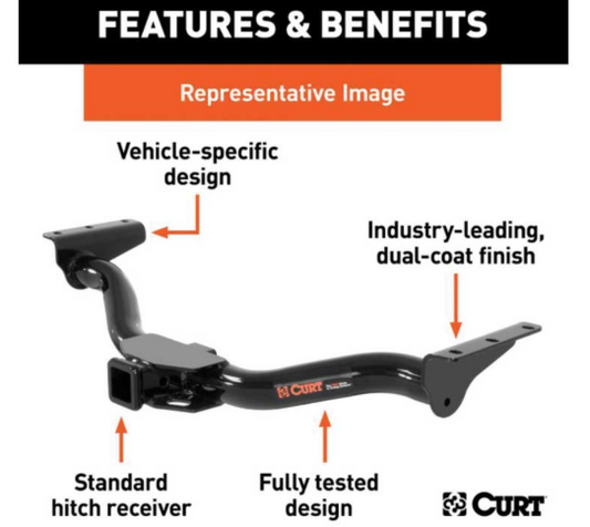 Class IV Receiver/Tow Hitch | 2022-2025 Toyota Tundra (Without Factory Hitch) | 10,000 lb Towing Capacity | 2" Receiver | Heavy-Duty Bolt-On