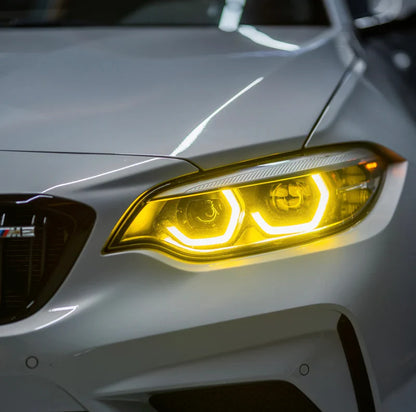 CSL Style Yellow DRL Modules | BMW F22 2 Series | F87 M2 LCI