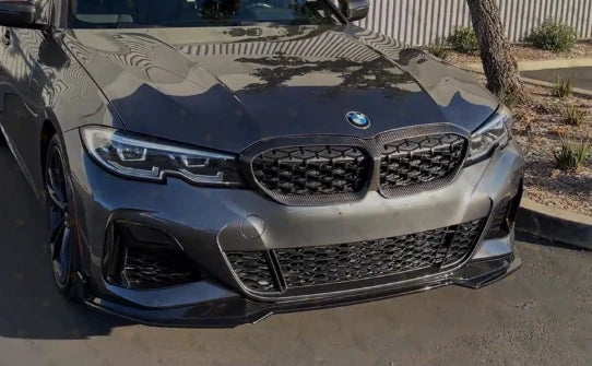 Carbon Fiber Front Grille Trim Cover | BMW 3-Series (G20 Pre-LCI)