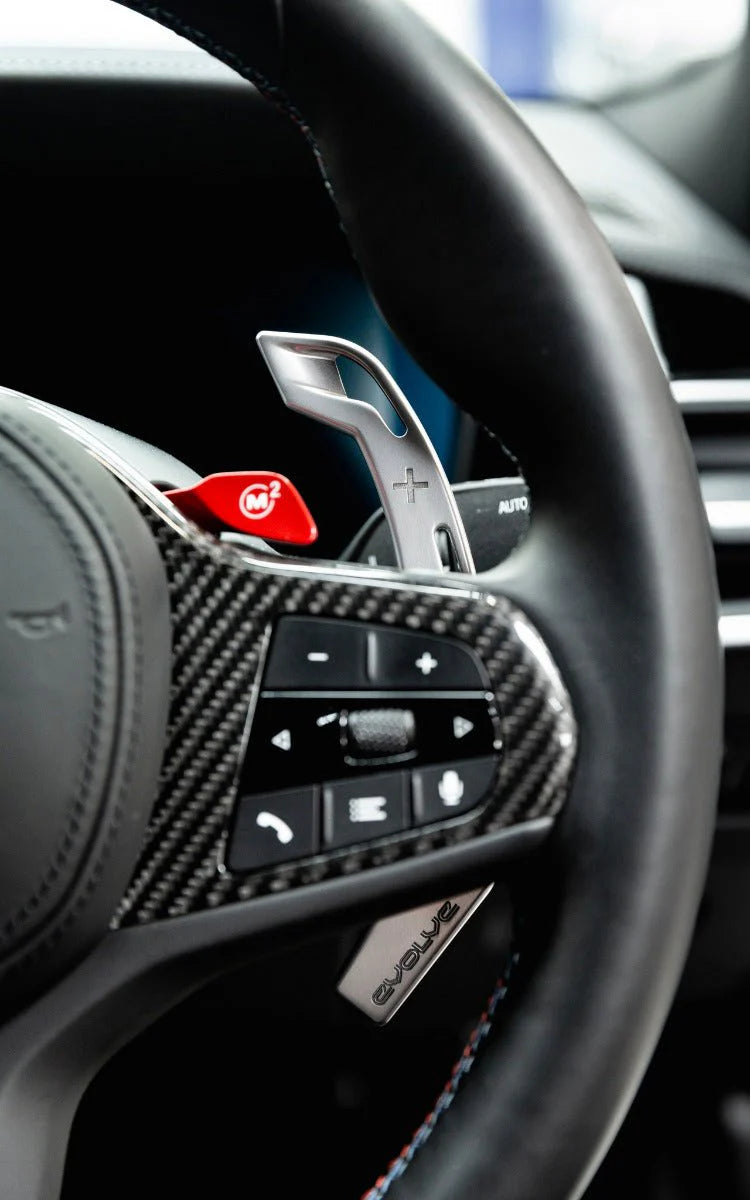 Evolve Aluminium Billet Gear Shift Paddles | BMW F Series & G Series M Performance Steering Wheel