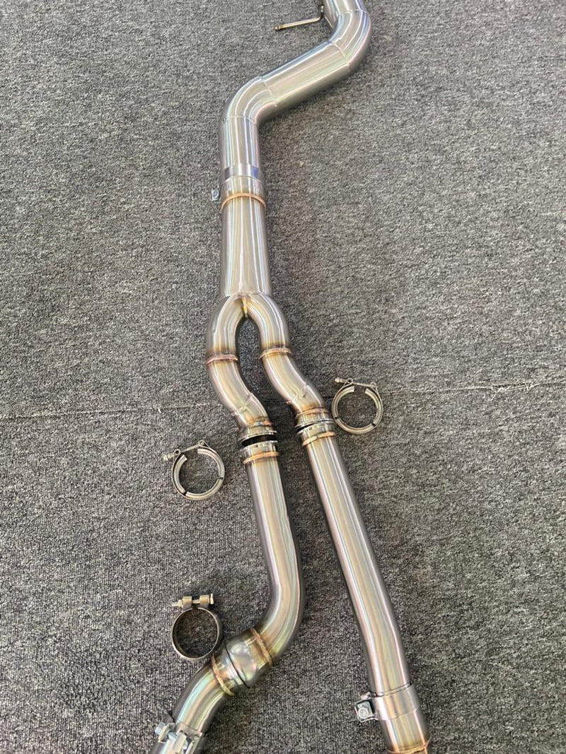 Valved Exhaust System | BMW F87 M2 Competition | Stainless Steel / Purple Titanium