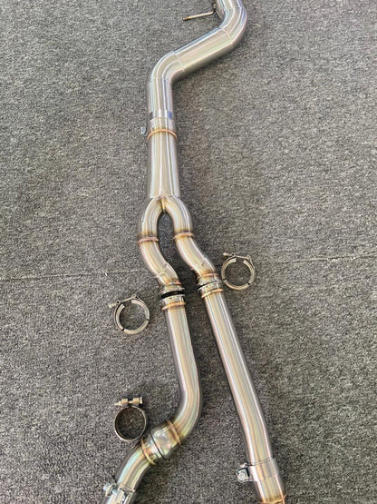 Valved Exhaust System | BMW F87 M2 Competition | Stainless Steel / Purple Titanium