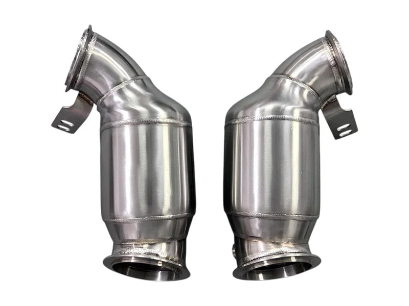 MAD 300-Cell Race Catted Downpipes | BMW F90 M5 | F91/F92/F93 M8 W/ No CEL Guarantee