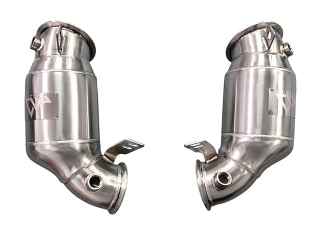MAD 300-Cell Race Catted Downpipes | BMW F90 M5 | F91/F92/F93 M8 W/ No CEL Guarantee
